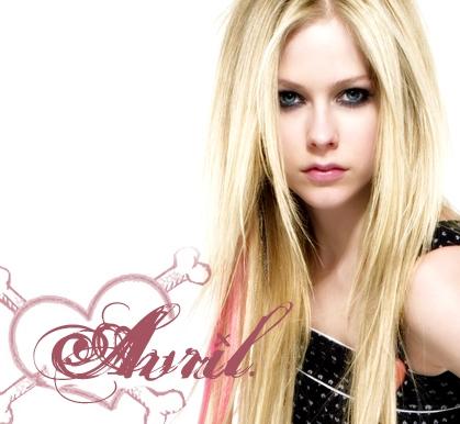avril lavigne a nápis